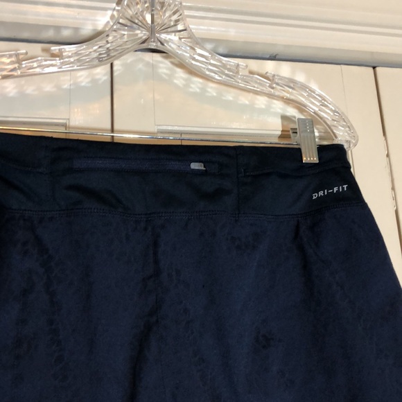 Nike Dri-fit Running Short over Short Blue SZ M - Picture 4 of 6